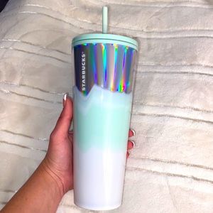 Starbucks tumbler with straw